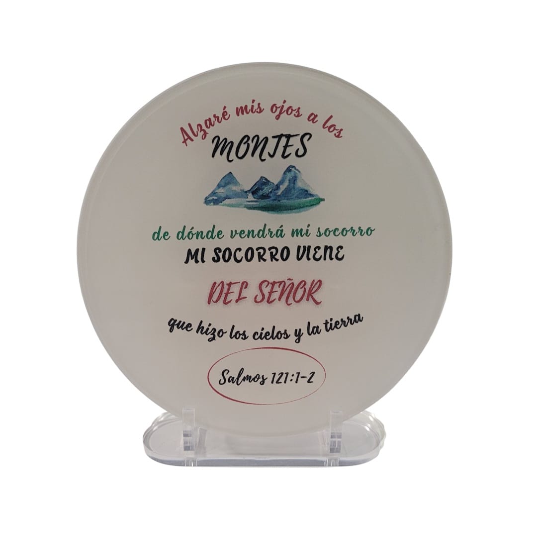 CIRCULO METACRILATO SALMOS 121:1-2