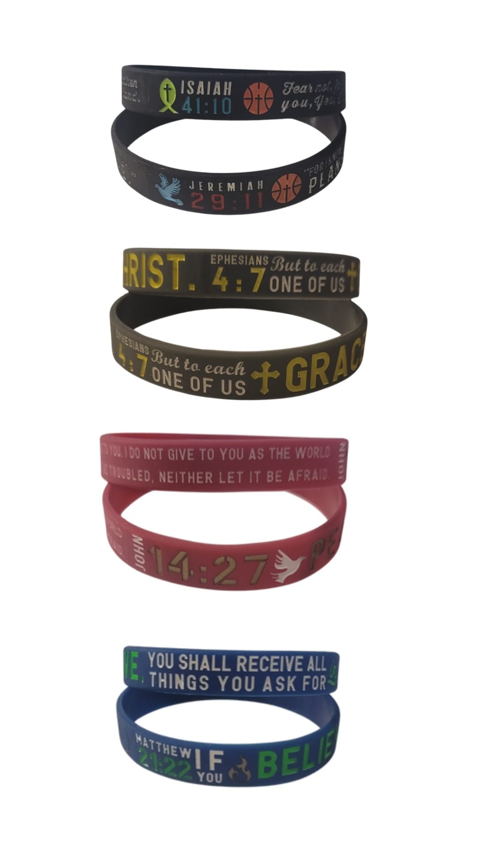 PULSERA DE SILICONA EN RELIEVE