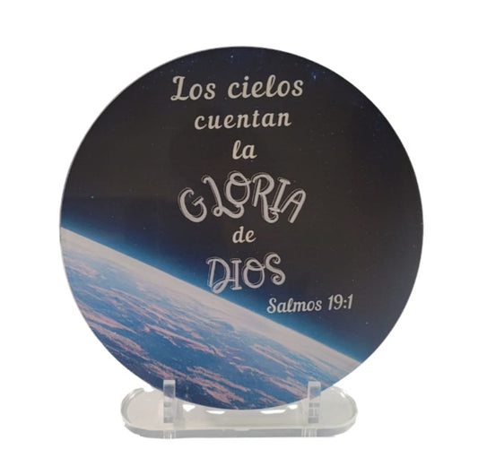 CIRCULO METACRILATO SALMOS 19:1
